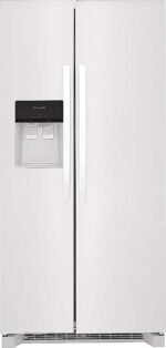 Frigidaire 22.3 Cu. Ft. Side-by-Side Refrigerator EvenTemp Cooling System White from Kings Outlet