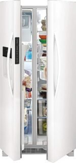 Frigidaire 22.3 Cu. Ft. Side-by-Side Refrigerator EvenTemp Cooling System White from Kings Outlet