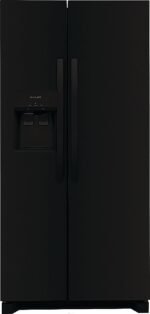 Frigidaire 22.3 Cu. Ft. Side-by-Side Refrigerator EvenTemp Cooling System Black from Kings Outlet