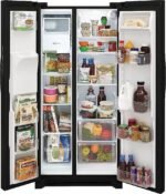 Frigidaire 22.3 Cu. Ft. Side-by-Side Refrigerator EvenTemp Cooling System Black from Kings Outlet