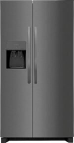 Frigidaire 25.6 Cu. Ft. Side-by-Side Refrigerator EvenTemp Cooling System Black Stainless Steel from Kings Outlet