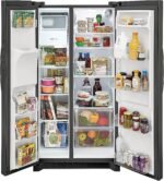 Frigidaire 25.6 Cu. Ft. Side-by-Side Refrigerator EvenTemp Cooling System Black Stainless Steel from Kings Outlet