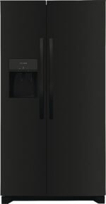 Frigidaire 25.6 Cu. Ft. Side-by-Side Refrigerator EvenTemp Cooling System Black from Kings Outlet