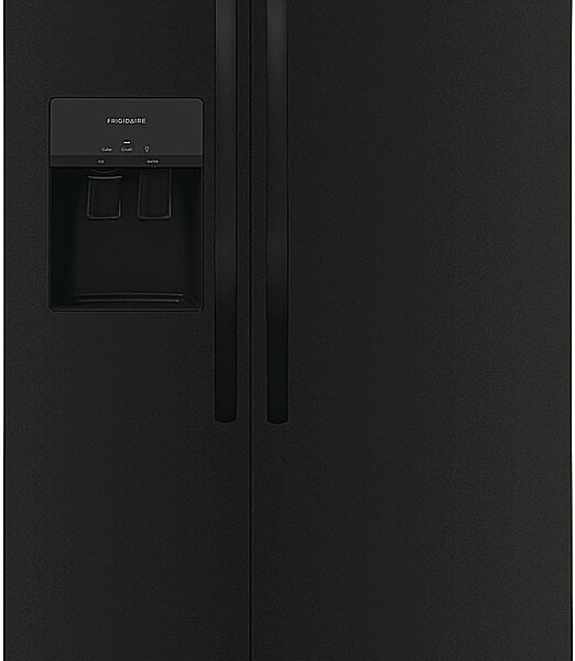 Frigidaire 25.6 Cu. Ft. Side-by-Side Refrigerator EvenTemp Cooling System Black from Kings Outlet