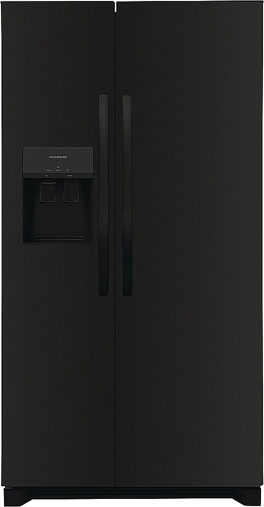 Frigidaire 25.6 Cu. Ft. Side-by-Side Refrigerator EvenTemp Cooling System Black from Kings Outlet