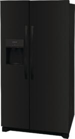 Frigidaire 25.6 Cu. Ft. Side-by-Side Refrigerator EvenTemp Cooling System Black from Kings Outlet