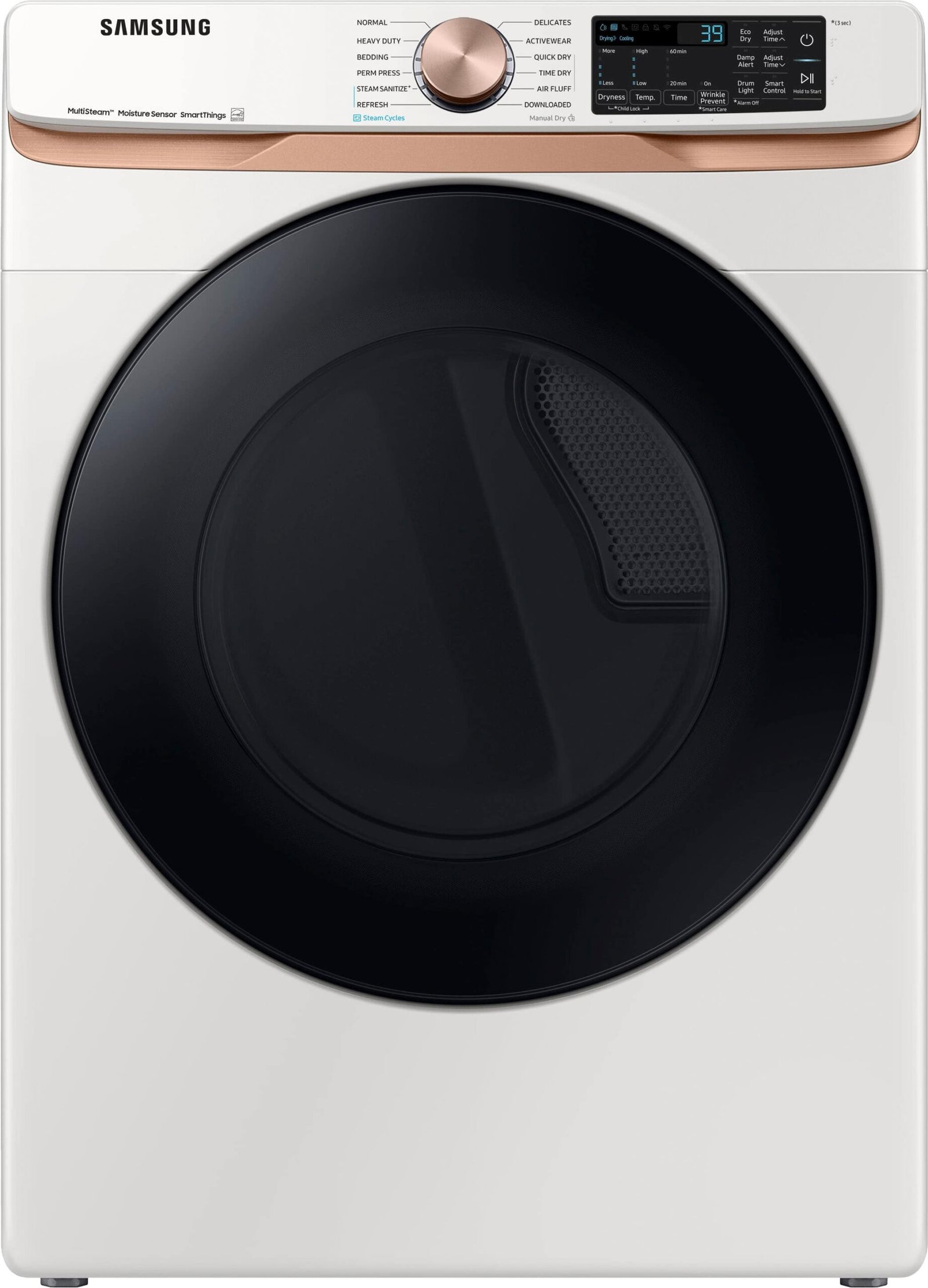 Kings Outlet Samsung 7.5 Cu. Ft. Stackable Smart Electric Dryer Steam Sensor Dry Ivory Samsung 7.5 Cu. Ft. Stackable Smart Electric Dryer Steam Sensor Dry Ivory from Kings Outlet