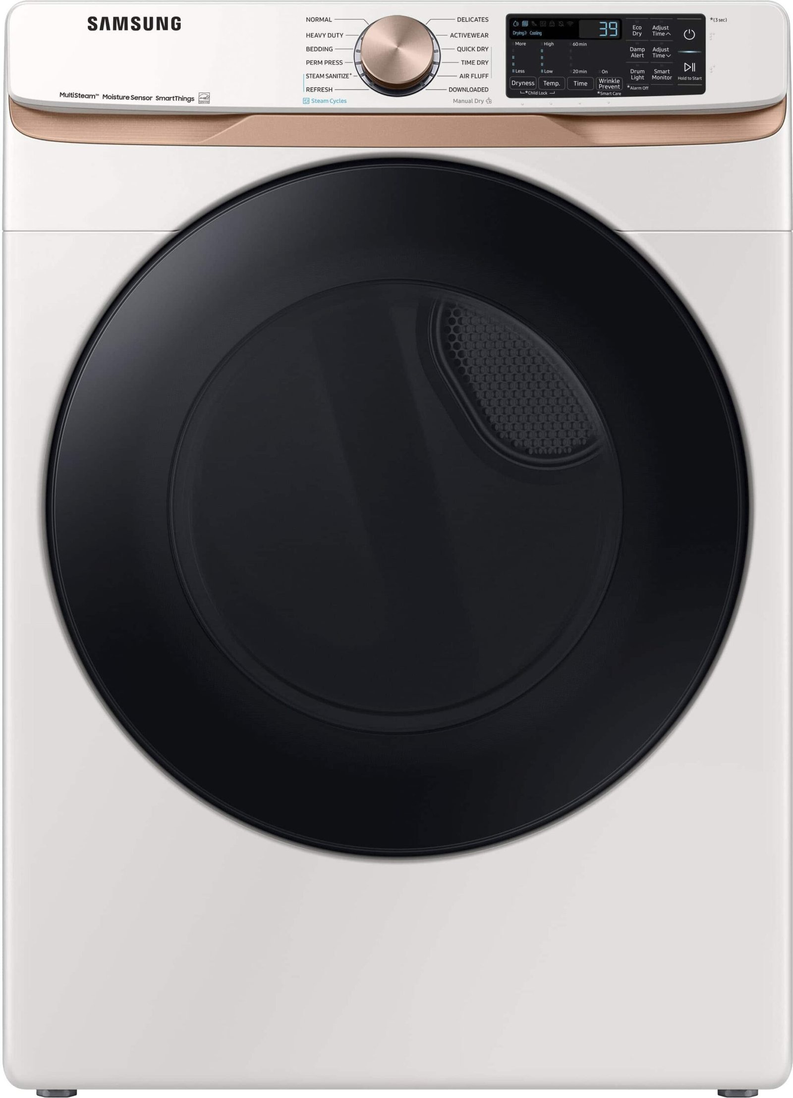 Kings Outlet Samsung 7.5 Cu. Ft. Stackable Smart Gas Dryer Steam Sensor Dry Ivory Samsung 7.5 Cu. Ft. Stackable Smart Gas Dryer Steam Sensor Dry Ivory from Kings Outlet