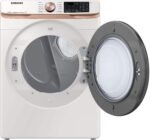 Samsung 7.5 Cu. Ft. Stackable Smart Gas Dryer Steam Sensor Dry Ivory from Kings Outlet
