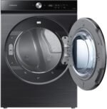 Samsung BESPOKE 7.6 Cu. Ft. Stackable Smart Electric Dryer Steam Super Speed Dry Brushed from Kings Outlet