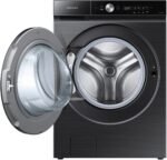 Samsung BESPOKE 5.3 Cu. Ft. High-Efficiency Stackable Smart Front Load Washer Steam Super Speed from Kings Outlet