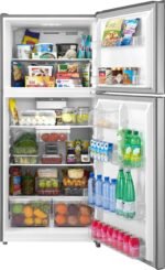 Insignia 20.5 Cu. Ft. Top-Freezer Refrigerator ENERGY STAR Certification Stainless Steel from Kings Outlet