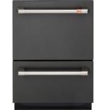 Café 24" Top Control Built-In Double Drawer Dishwasher Customizable Matte Black from Kings Outlet