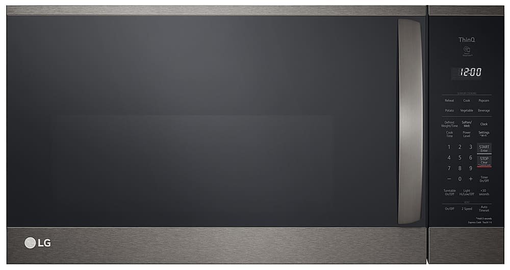 LG 1.8 Cu. Ft. Over-the-Range Microwave Sensor Cooking EasyClean Black Stainless Steel from Kings Outlet