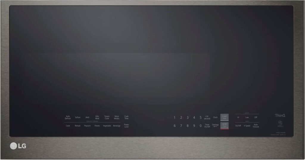 LG 2.0 Cu. Ft. Over-the-Range Microwave Sensor Cooking EasyClean Black Stainless Steel from Kings Outlet