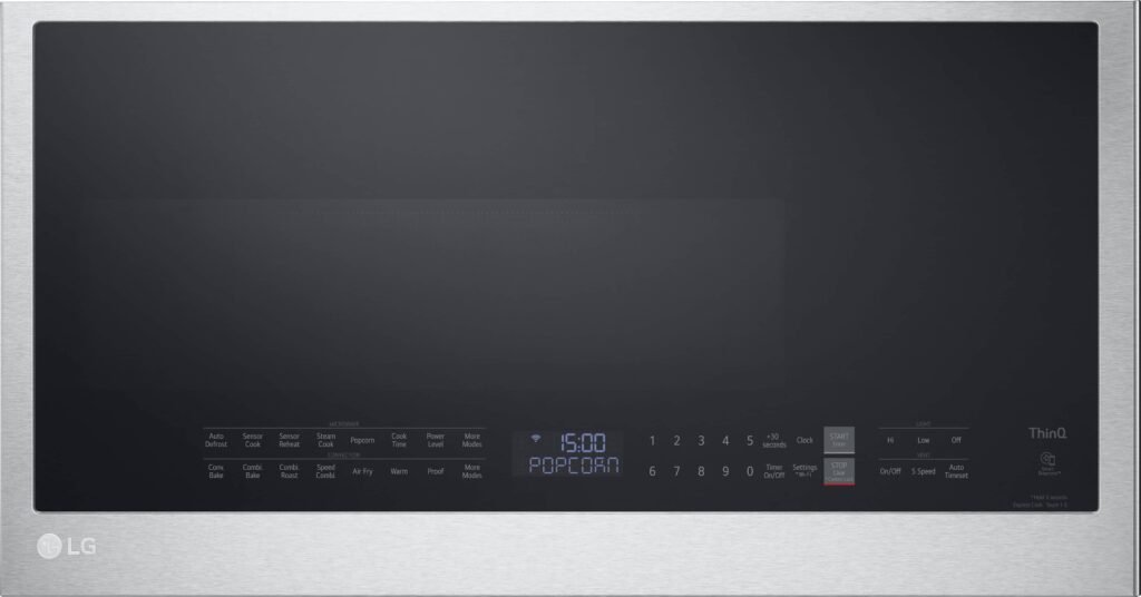LG 1.7 Cu. Ft. Convection Over-the-Range Smart Microwave Sensor Cooking Air Fry Stainless Steel from Kings Outlet