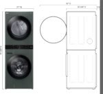 LG 4.5 Cu. Ft. HE Smart Front Load Washer 7.4 Cu. Ft. Electric Dryer from Kings Outlet