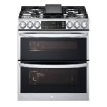 LG 6.9 Cu. Ft. Smart Slide-In Double Oven Gas True Convection Range EasyClean InstaView from Kings Outlet