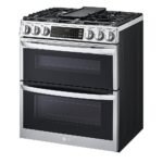 LG 6.9 Cu. Ft. Smart Slide-In Double Oven Gas True Convection Range EasyClean InstaView from Kings Outlet