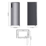 LG 5.79 Cu. Ft. Top-Freezer Refrigerator Semi Auto Defrost PrintProof Stainless Steel Look from Kings Outlet