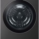 LG 5.0 Cu. Ft. High-Efficiency Stackable Smart Front Load Washer Steam TurboWash 360 Black from Kings Outlet