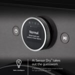 LG 7.4 Cu. Ft. Stackable Smart Electric Dryer TurboSteam Black Steel from Kings Outlet