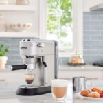 De Longhi EC885M Dedica Arte Pump Espresso Machine Stainless Steel from Kings Outlet
