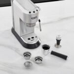 De Longhi EC885M Dedica Arte Pump Espresso Machine Stainless Steel from Kings Outlet