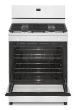 Whirlpool 5.1 Cu. Ft. Freestanding Gas Range Edge to Edge Cooktop White from Kings Outlet