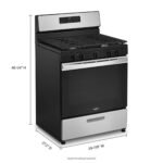 Whirlpool 5.1 Cu. Ft. Freestanding Gas Range Edge to Edge Cooktop Stainless Steel from Kings Outlet
