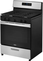Whirlpool 5.1 Cu. Ft. Freestanding Gas Range Edge to Edge Cooktop Stainless Steel from Kings Outlet