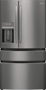 Frigidaire Gallery 21.5 Cu. Ft. Counter-Depth 4-Door French Door Refrigerator Black Stainless Steel from Kings Outlet