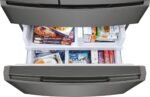 Frigidaire Gallery 21.5 Cu. Ft. Counter-Depth 4-Door French Door Refrigerator Black Stainless Steel from Kings Outlet