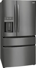 Frigidaire Gallery 21.5 Cu. Ft. Counter-Depth 4-Door French Door Refrigerator Black Stainless Steel from Kings Outlet