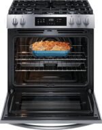 Frigidaire 5.1 Cu. Ft. Slide-In Gas Range Self-cleaning Convection Bake Stainless Steel from Kings Outlet