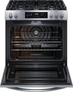Frigidaire 5.1 Cu. Ft. Slide-In Gas Range Self-cleaning Convection Bake Stainless Steel from Kings Outlet