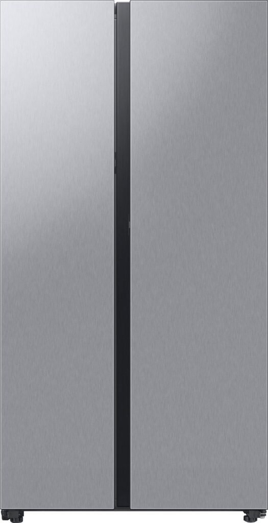 Samsung BESPOKE Side-by-Side Counter Depth Smart Refrigerator Beverage Center Stainless Steel from Kings Outlet