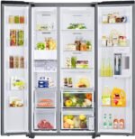Samsung BESPOKE Side-by-Side Counter Depth Smart Refrigerator Beverage Center Stainless Steel from Kings Outlet
