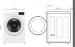 LG 5.0 Cu. Ft. High-Efficiency Stackable Front Load Washer 6Motion Technology White from Kings Outlet