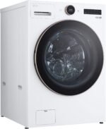 LG 5.0 Cu. Ft. High-Efficiency Stackable Smart Front Load Washer Steam TurboWash 360 White from Kings Outlet
