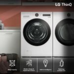 LG 5.0 Cu. Ft. High-Efficiency Stackable Smart Front Load Washer Steam TurboWash 360 White from Kings Outlet
