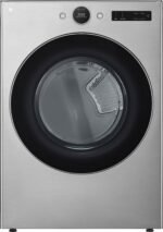 LG 7.4 Cu. Ft. Stackable Smart Gas Dryer Steam Sensor Dry Graphite Steel from Kings Outlet