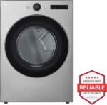 LG 7.4 Cu. Ft. Stackable Smart Gas Dryer Steam Sensor Dry Graphite Steel from Kings Outlet