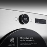 LG 7.4 Cu. Ft. Stackable Smart Gas Dryer Steam Sensor Dry Graphite Steel from Kings Outlet