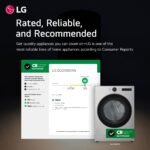 LG 7.4 Cu. Ft. Stackable Smart Gas Dryer Steam Sensor Dry Graphite Steel from Kings Outlet