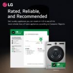 LG 4.5 Cu. Ft. High-Efficiency Stackable Smart Front Load Washer Steam TurboWash 360 Graphite from Kings Outlet