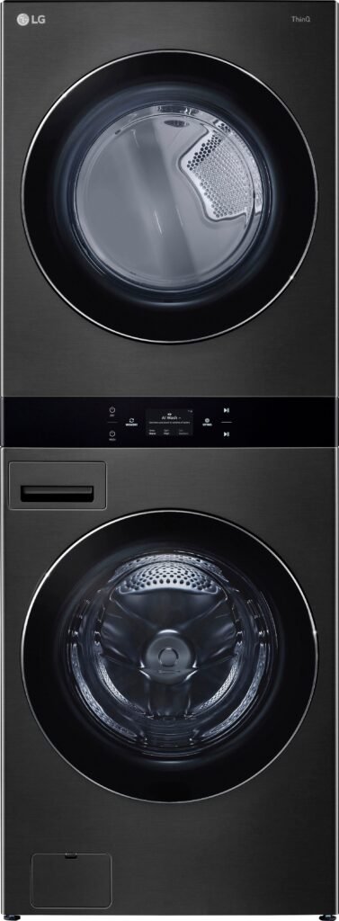 LG 5.0 Cu. Ft. HE Smart Front Load Washer 7.4 Cu. Ft. Electric Dryer from Kings Outlet