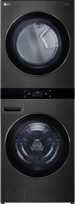 LG 5.0 Cu. Ft. HE Smart Front Load Washer 7.4 Cu. Ft. Electric Dryer from Kings Outlet