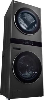 LG 5.0 Cu. Ft. HE Smart Front Load Washer 7.4 Cu. Ft. Electric Dryer from Kings Outlet