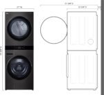 LG 5.0 Cu. Ft. HE Smart Front Load Washer 7.4 Cu. Ft. Electric Dryer from Kings Outlet